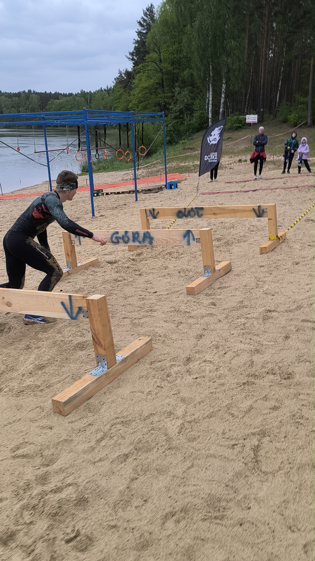 Przeszkody na plaży — zawodnik
